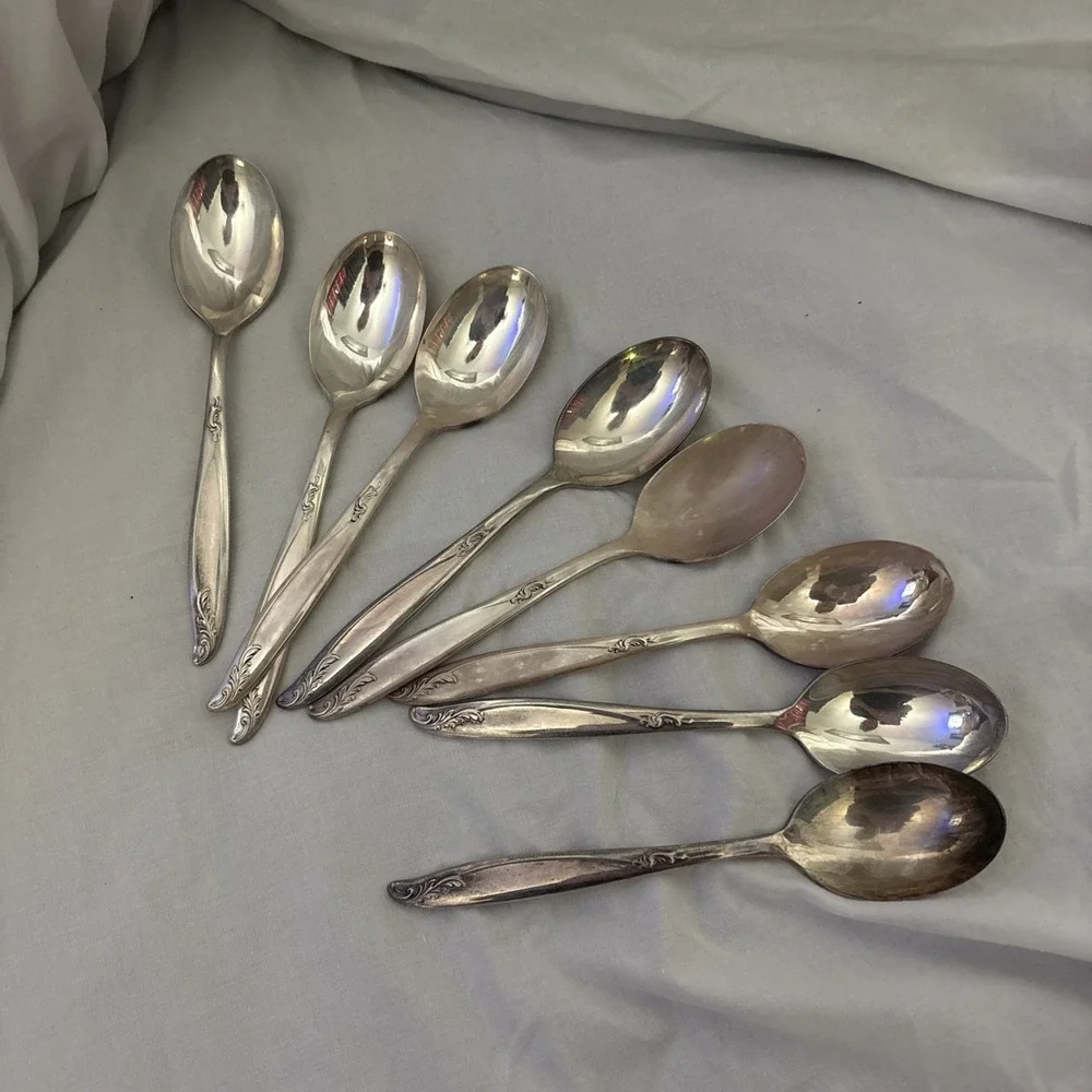 International Deep Silver Flatware 64 Pieces Silverplate With Case Vintage Read